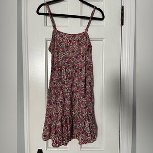 Floral Pink and Red Sundress